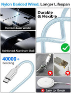 4-in-2 Charging Cable for Apple Watch Charger/Samsung/iPhone Charger, - Image 5