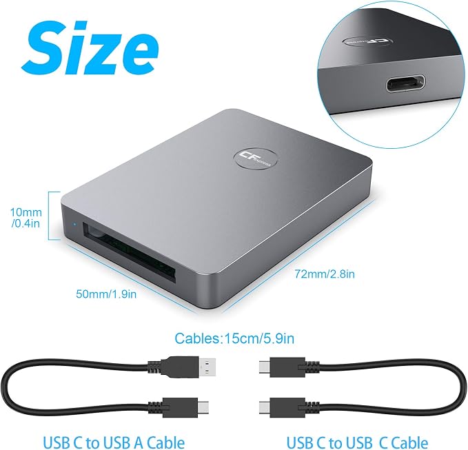 CFexpress Card Reader, USB 3.2 Gen 2 10Gbps CFexpress Tyep B Card Readers - Image 7