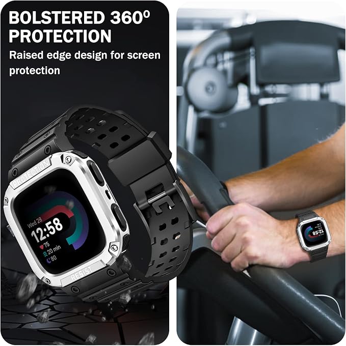 FINTIE Bands with Case Compatible with Fitbit Versa 4/3/2/1/Versa Lite/Fitbit - Image 4
