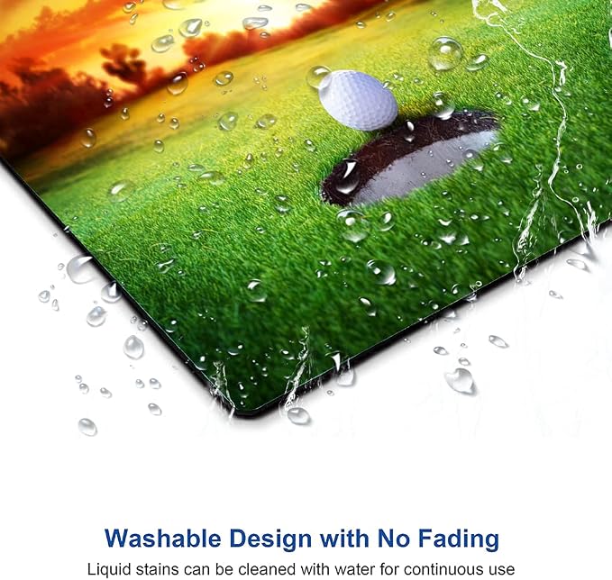 Mouse Pad, Ball in Hole Golf Mouse Pad Rectangle Custom Designs, Waterproof - Image 5