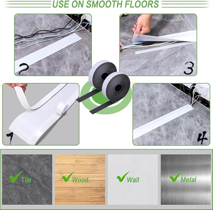 Floor Cable Covers - 20ft Oxford Fabric Cord Protector - Image 4