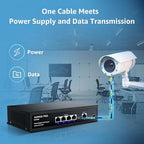 5 Port Gigabit PoE Switch, AUMOX PRO SG305P 4 Port PoE Gigabit Ethernet - Image 4