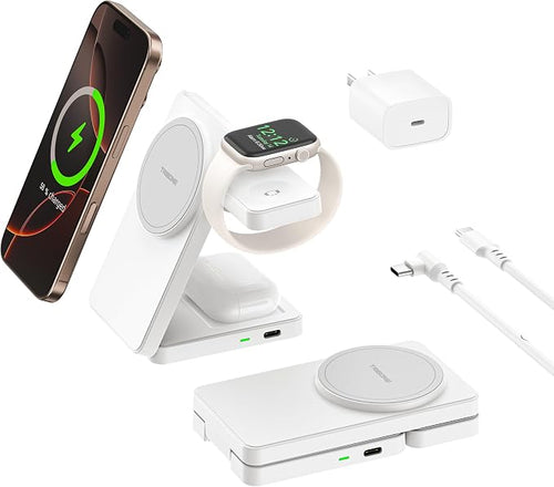 3 in 1 Charging Station for iPhone 16/15/14/13/12 Series, Wireless Charger for by TRIBONE