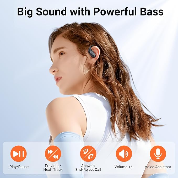 occiam Wireless Earbuds Bluetooth Headphones Ear Buds 96Hrs Playback Sport - Image 4