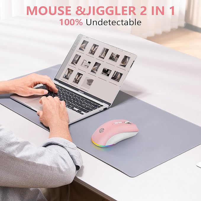 Wireless Bluetooth Mouse, 2.4G and Bluetooth 5.2 Ergonomic Rechargeable USB - Image 5