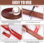 Floor Cord Cover Cavity 0.8"x0.37" Self Adhesive Cord Hider, 10FT Low Profile - Image 8