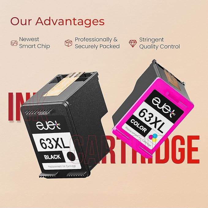 ejet 63XL Ink Cartridge Combo Pack Replacement - Image 8