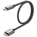 SUNGUY 10Gbps Micro B to USB C Hard Drive Cable 1.5FT, USB 3.1 USB C to Micro B by SUNGUY
