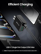 USB C Charger Block, Type C Charger Fast Charging, 50W 5-Port USB Wall Charger - Image 4