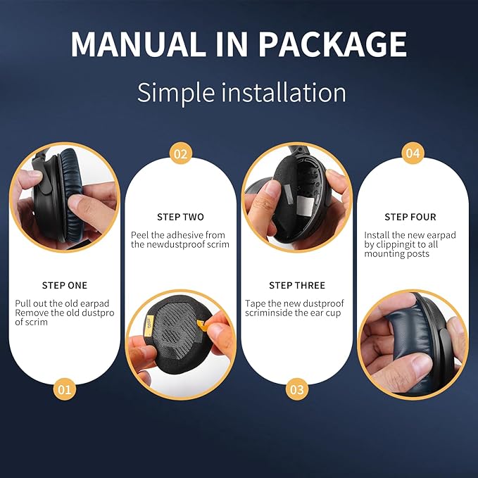 Ear Pads for Bose QC35: Durable Comfortable Noise Cancellation Replacement - Image 2