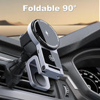 3 in 1 Wireless Car Charger, 15W Fast Charging Phone Holder Foldable Magnetic - Image 9