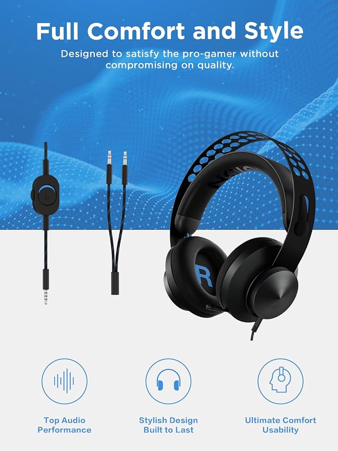 Lenovo Legion H300 Stereo Gaming Headset, Noise-Cancelling Mic, Memory Foam & - Image 5