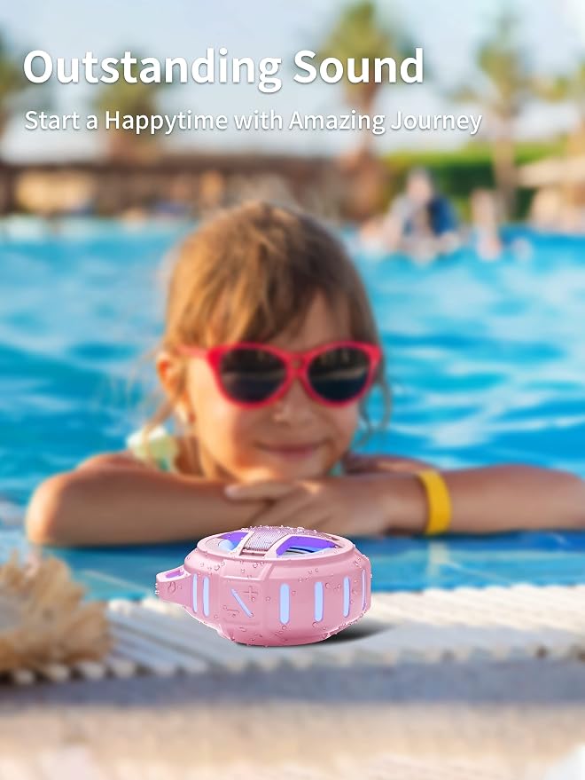 EBODA Bluetooth Shower Speaker, IP67 Waterproof Portable Wireless Small Speakers - Image 6