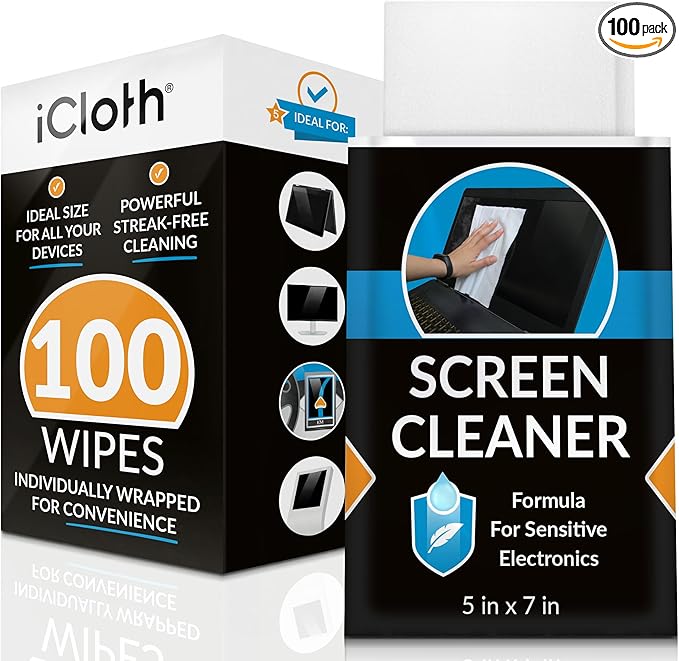 iCloth Large Screen Cleaning Wipes by iCloth