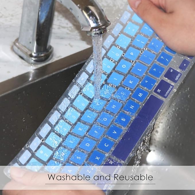 Allinside Blue Ombre Keyboard Cover Skin - Image 6