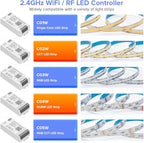 BTF-LIGHTING C02W CCT PWM 3PIN Color Temperature LED Strip Dual White 2.4GHz - Image 9