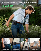 Portable Waist Fan Clip on, Personal Wearable Belt Fan 10000mAh Rechargeable - Image 3