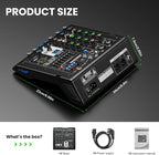 4 Channel Audio Interface DJ Mixer - Image 8