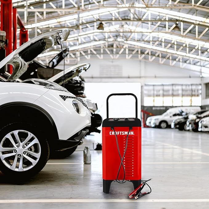 CRAFTSMAN Wheeled Manual 6A Car Battery Charger and 175A Engine Starter - Image 5