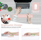 MOSISO Wrist Rest Support for Mouse Pad&Keyboard Set, Rectangular Ergonomic - Image 2