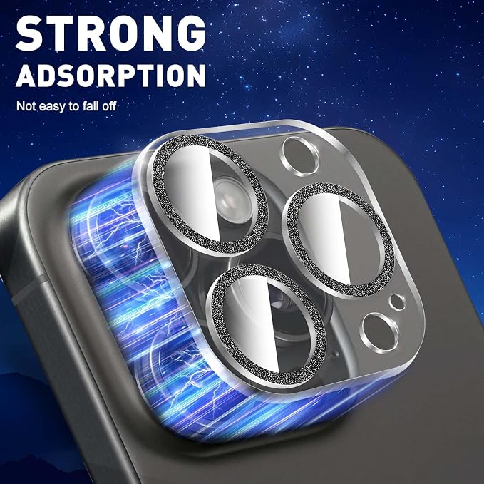 LucBuy 3PCS Sparkling Camera Lens Protector - Image 2