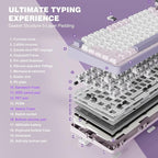 YUNZII B75 PRO Wireless Mechanical Keyboard, 75% Layout - Image 4