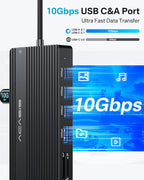 USB C Docking Station Dual Monitor, 14 in 1 USB C Hub, Adapter - Image 5