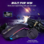 Redragon Wireless Gaming Mouse, Tri-Mode 2.4G/USB-C/Bluetooth Mouse Gaming - Image 5