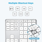 iClever KP10 Bluetooth Number Pad, Dual Device Connection, 34 Keys Ultra-Slim - Image 7