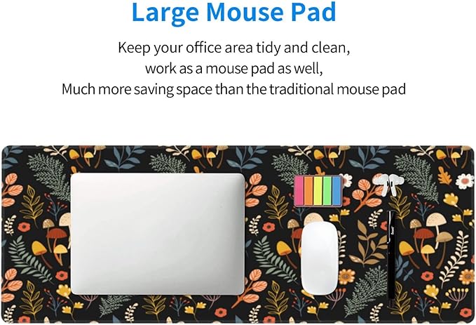 Gaming Mouse Pad Floral Desk Mat, Botanical Mouse Pad, Vintage Desk Mat - Image 5