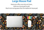 Gaming Mouse Pad Floral Desk Mat, Botanical Mouse Pad, Vintage Desk Mat - Image 5