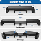Simple Houseware Desk Dual Monitor Stand Riser - Image 3