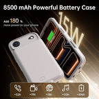 GIN FOXI Battery Case for iPhone 17 AIR, Charging Case Charger 8500mAh - Image 3