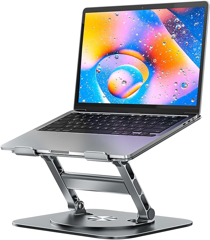 Laptop Stand, 360 Swivel Aluminum Computer Stand Ergonomic Laptop Riser by MCHOSE