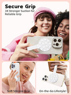 Magnetic Suction Phone Case Mount, Silicone Suction Cup Grip Stand - Image 5