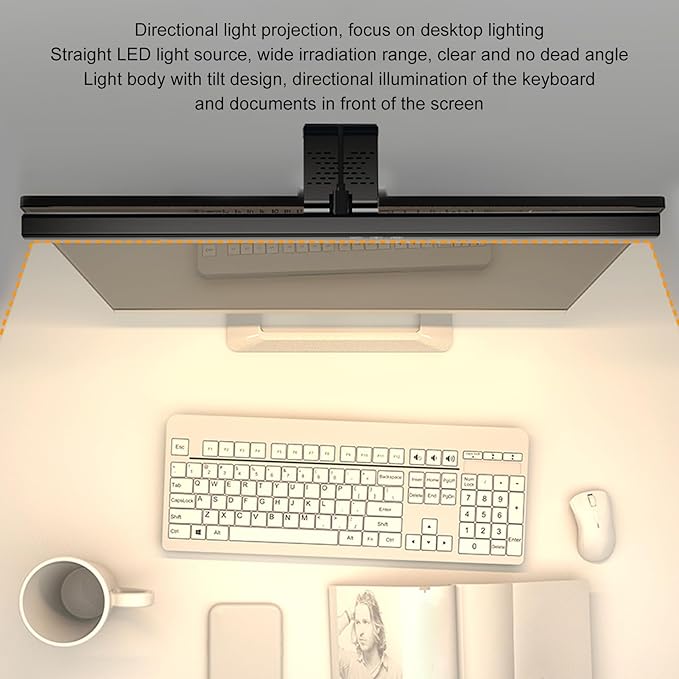 Monitor Light Bar Desk Light Bar 3 Switchable Light Modes Stepless Dimmable - Image 4
