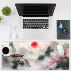 Mouse Pad Large Chinese Landscape Painting Non-Slip Game Desk Mat - Image 2