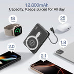 2025 Latest Magnetic Wireless Power Bank, 12800mAh Portable Charger - Image 2