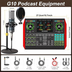 Podcast Microphone Bundle with Live Sound Board Audio Mixer, Podcast Equipment - Image 2