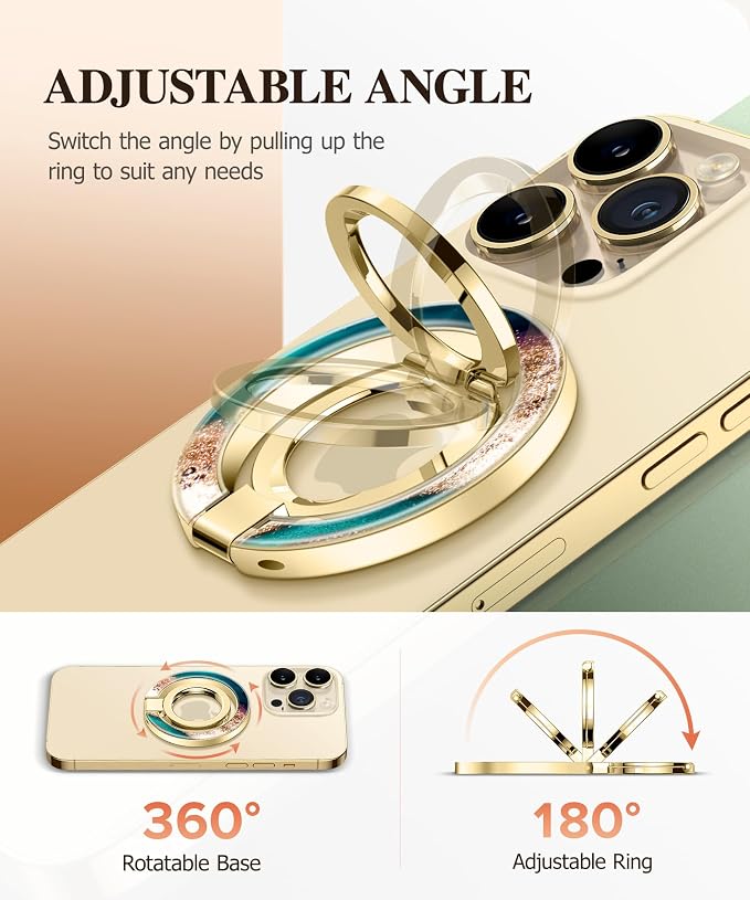 GVIEWIN Magnetic Phone Ring Holder, Compatible - Image 3