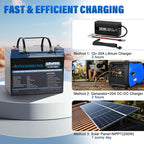 12V 36Ah LiFePO4 Battery, Built in BMS Rechargeable Lithium Battery - Image 5