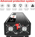 Xijia LCD-Display 3000W dc 48v to 110V 120V ac 60HZ Pure sine Wave Solar - Image 8