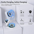 Fast Wireless Charger, Magnetic Foldable 3 in 1 Charging Station - Image 8