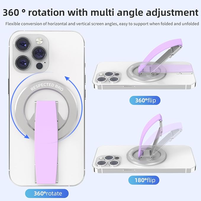 RESPECTED-BRO-Magnetic-Phone-Grip-Stand, Magnetic Phone Ring Holder Kickstand - Image 6