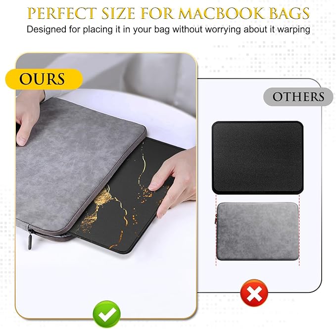 JIKIOU 3 Pack Mouse Pad with Stitched Edge, Comfortable Mouse Pads with - Image 6