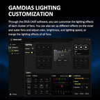 GAMDIAS Aeolus P2-1203U 120mm ARGB PWM Fan, Include Reverse Fan Blade x3 - Image 7