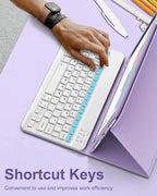 D DINGRICH Keyboard Case for iPad 10th Generation, Rechargeable Detachable - Image 6
