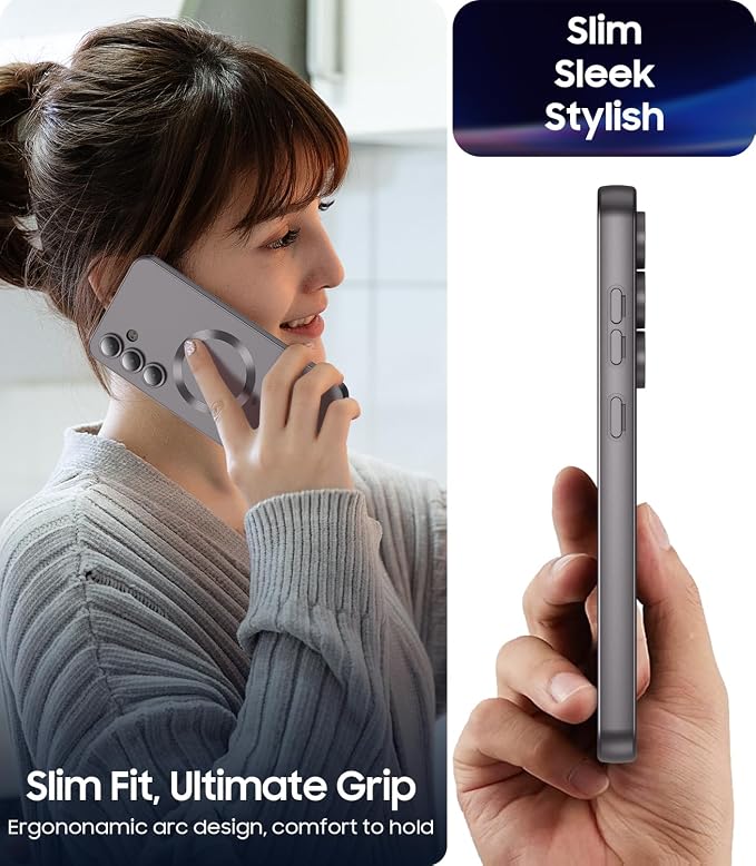 Magnetic for Samsung Galaxy S25 Plus Case Slim Soft Silicone Bumper Shockproof - Image 7