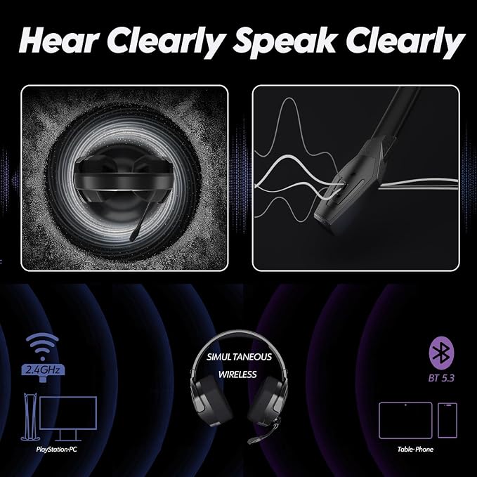 NUBWO G06 Dual Wireless Gaming Headset - Image 8