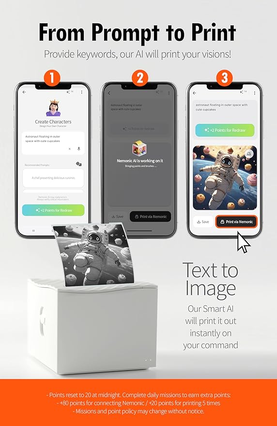 Nemonic AI | Label Printer | Sticky Note | Compatible - Image 3